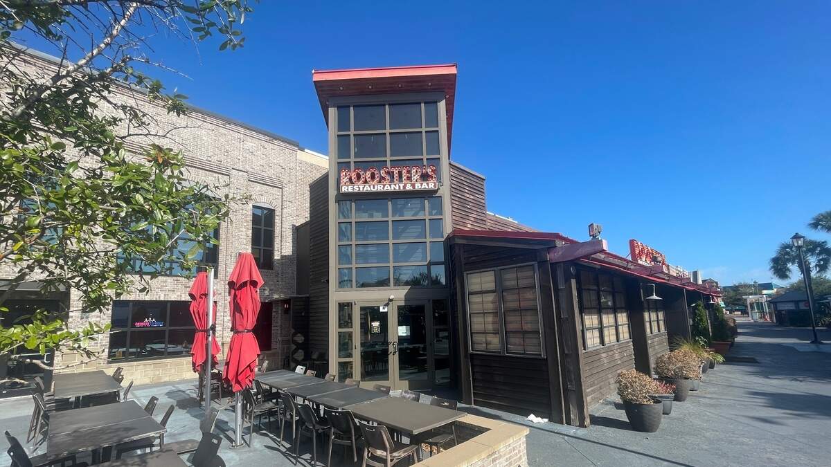 Roosters, a chicken-themed restaurant at Broadway at the Beach, is temporarily closed as of Tuesday, Nov. 5, 2024. A sign announcing the closure was posted on one of the doors. It’s unclear why the eatery shuttered.