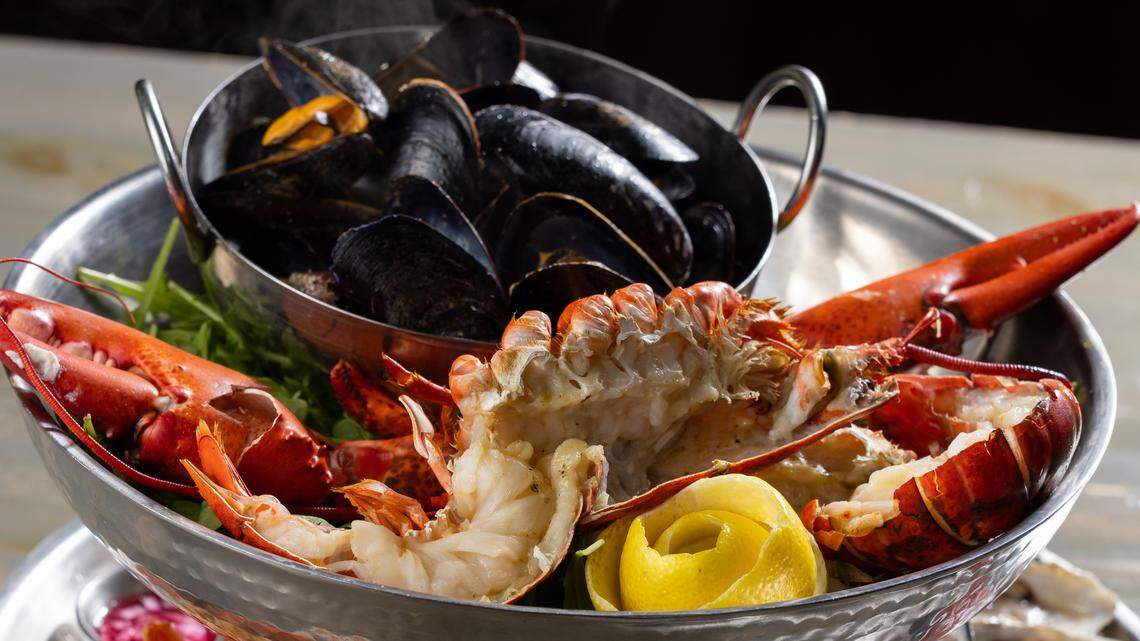 Reviewers love Hook & Barrel’s fresh seafood.