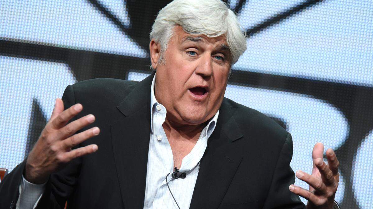 Jay Leno participates in the “Jay Leno’s Garage” panel at the 2015 The NBC Universal Summer TCA Tour at the Beverly Hilton Hotel in Beverly Hills, Calif.