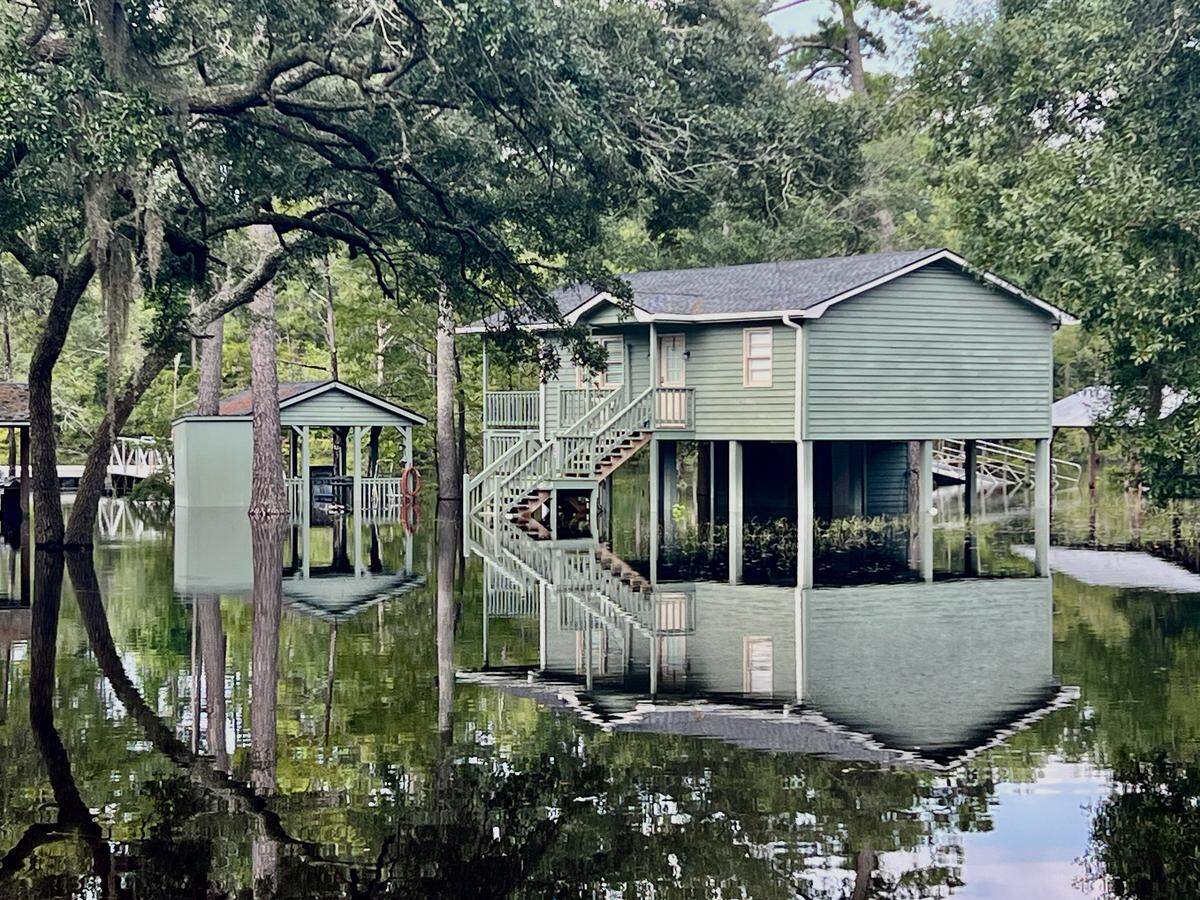 Residents located at the end of Big Gutter Road in Longs are dealing with the Waccamaw River flooding as a result of Tropical Storm Debby.