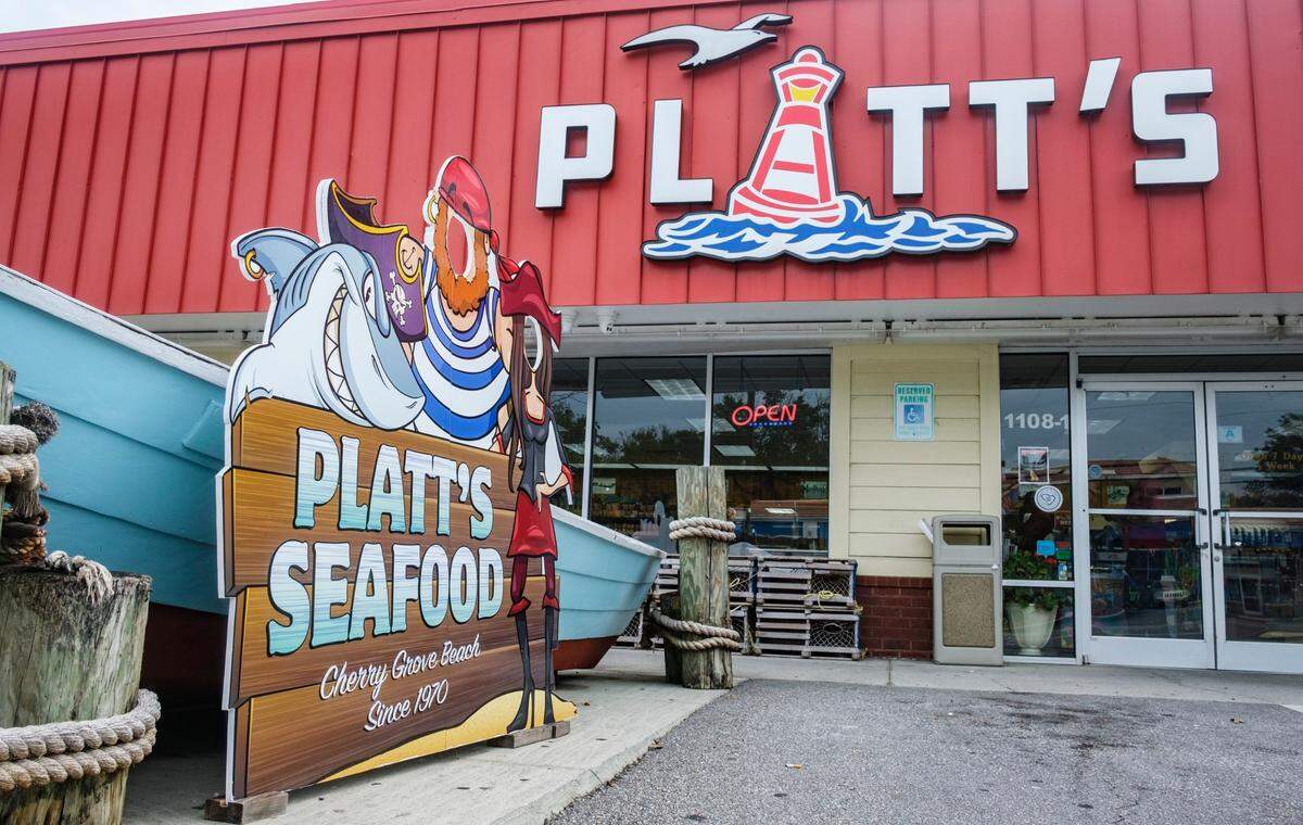 Platts Seafood. 1108 Sea Mountain Highway #1, North Myrtle Beach, SC 29582. Aug. 17, 2022.