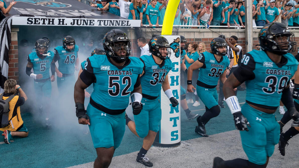 The Coastal Carolina Chanticleers play three times on Thursday night this season, including the opening game.