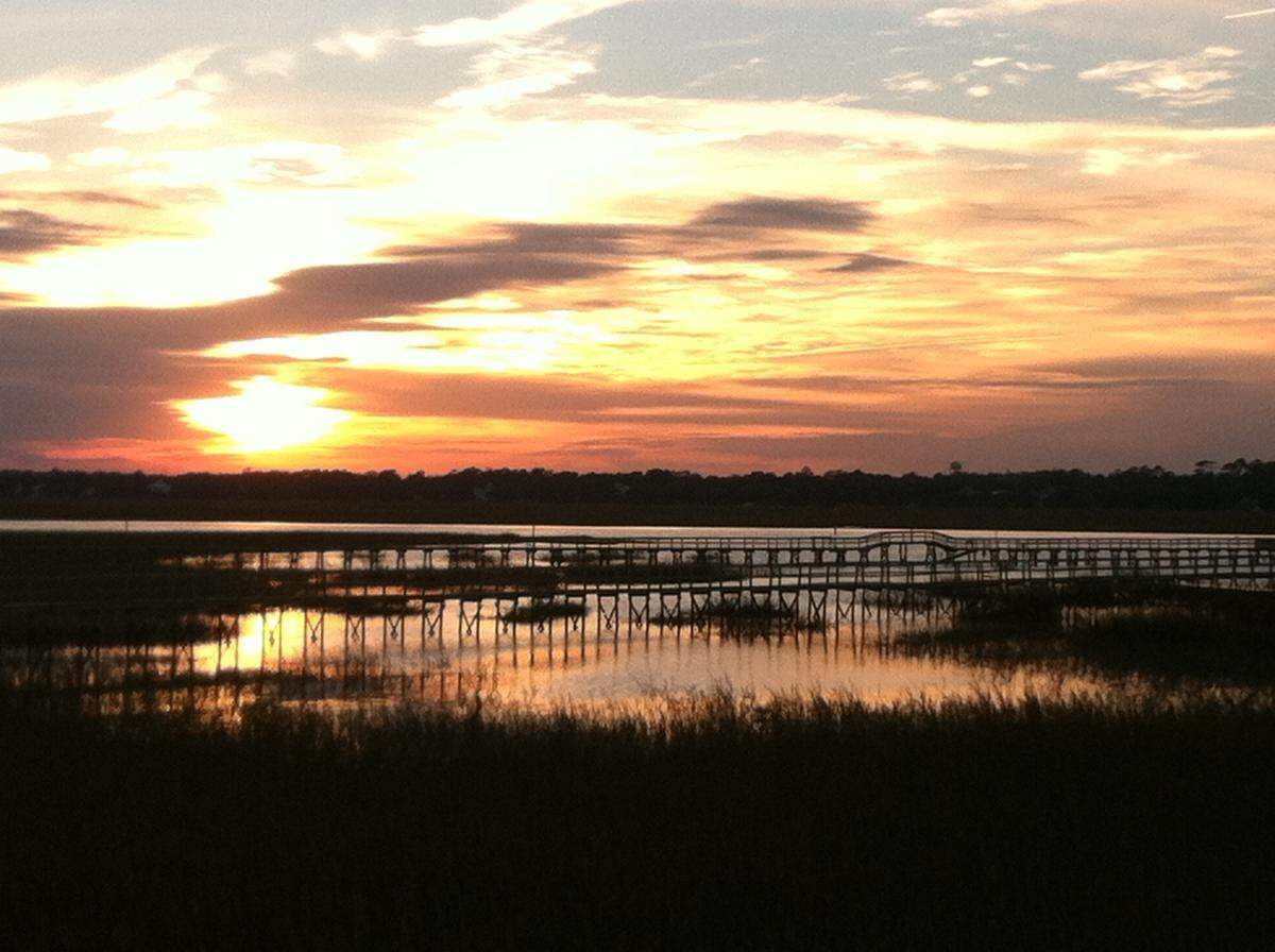 Penny Morris took this picture from the deck of Gulfstream Cafe after dinner with some friends.