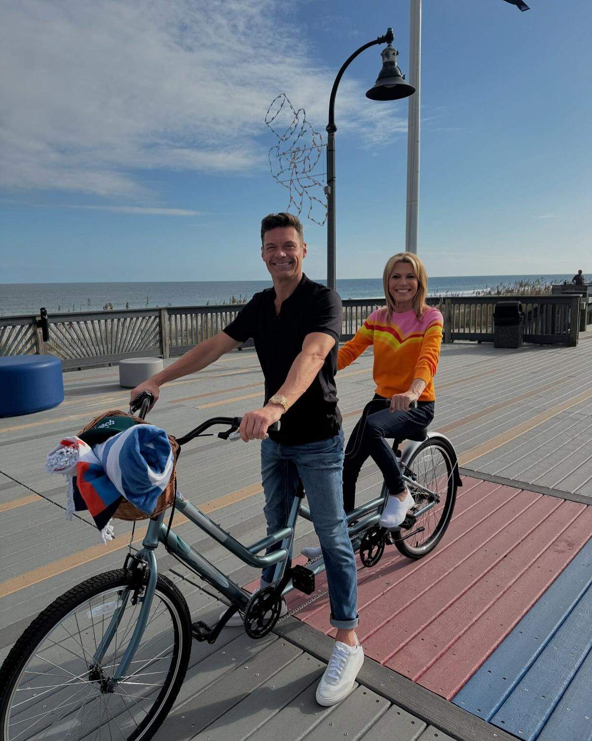 Ryan Seacrest and Vanna White, hosts of the TV game show “Wheel of Fortune,” were in the Myrtle Beach area Oct. 21, 2024, filming an episode for the show.