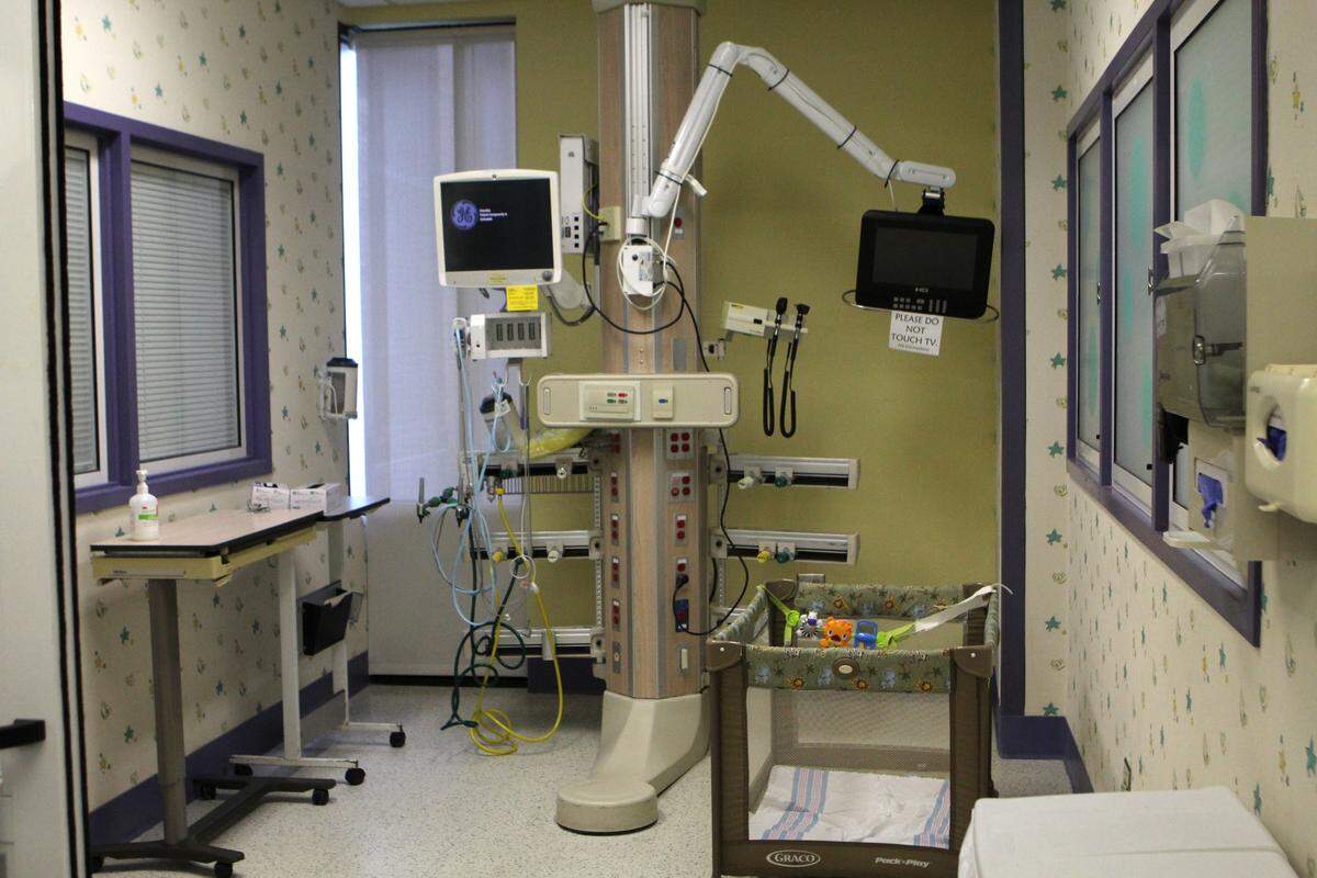 Babies with severe neonatal abstinence syndrome are often taken to neonatal intensive care units to recover, like this NICU in McLeod Florence Hospital in Florence, South Carolina.