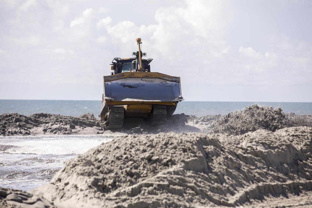 The United States Army Corps of Engineers have begun beach renourishment in Surfside Beach on Wednesday. The project will ultimately pump 1.4 million cubic yards of sand along Grand Strand beaches in and effort to guard existing structures against future storm damage. September 5, 2018.