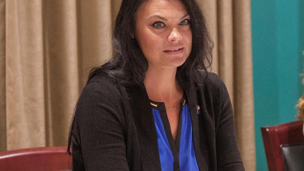 Nikki Fontana responds to questions at the Destination North Myrtle Beach City Council Candidate Forum. Oct. 13, 2021.