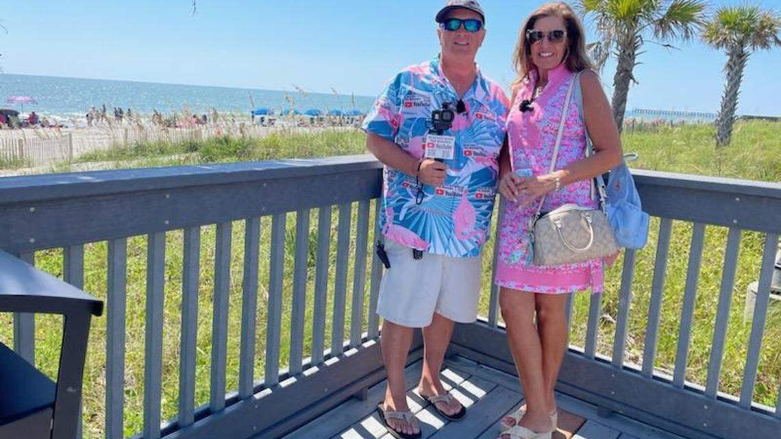 Brian and Tierney Boone created the YouTube channel Beachin with the Boones, which focuses on things to do, restaurants and entertainment along the Grand Strand. Sept. 4, 2023