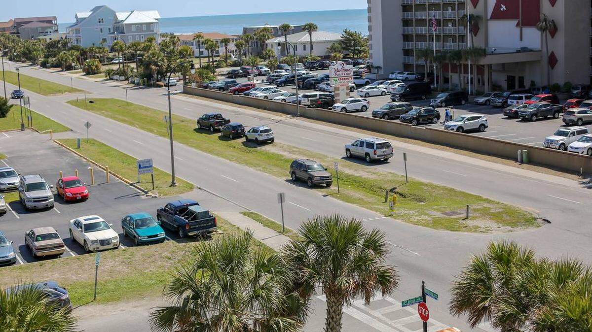 The median on Ocean Blvd. 4th and 5th Ave. N. in North Myrtle Beach, S.C.