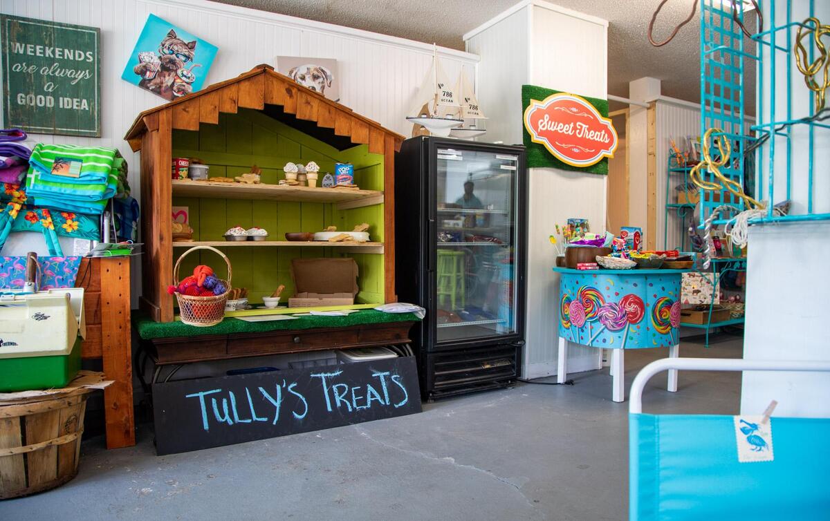 “Tully’s Treats”, named after the owner’s dog, sit on display at the Murrells Inlet General Store.