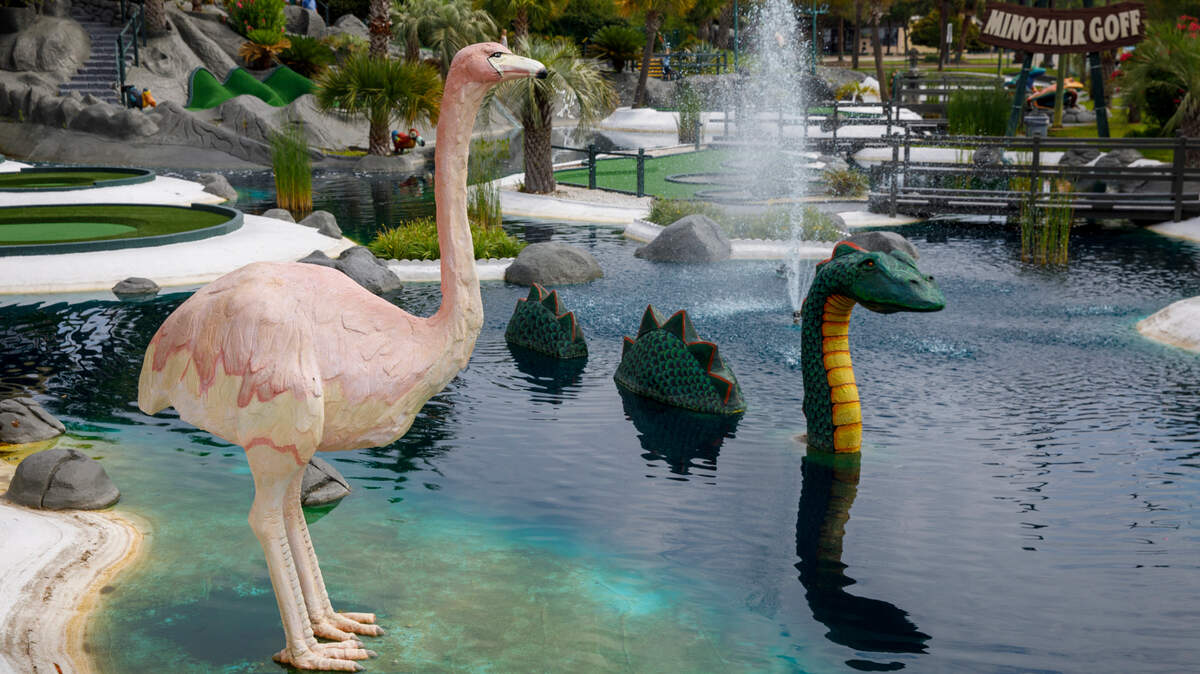 The Mt. Atlanticus Minotaur Golf course in Myrtle Beach features two courses of play with a lost continent of Atlantis theme and 75-foot high mountain scenic views of downtown Myrtle Beach. May 28, 2024. The 26-year-old course sits on the site of the historic Chapin Company Shopping Center.