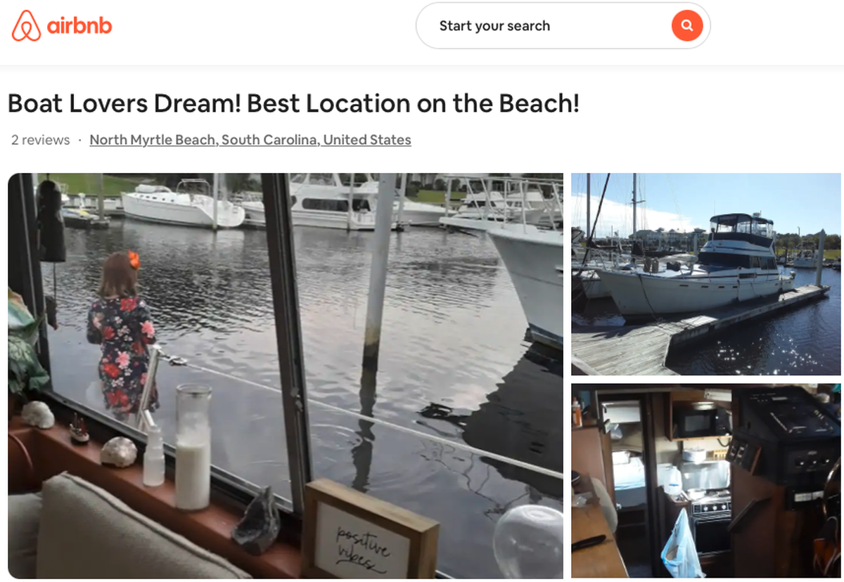 An AirBnB vacation rental in North Myrtle Beach, SC.