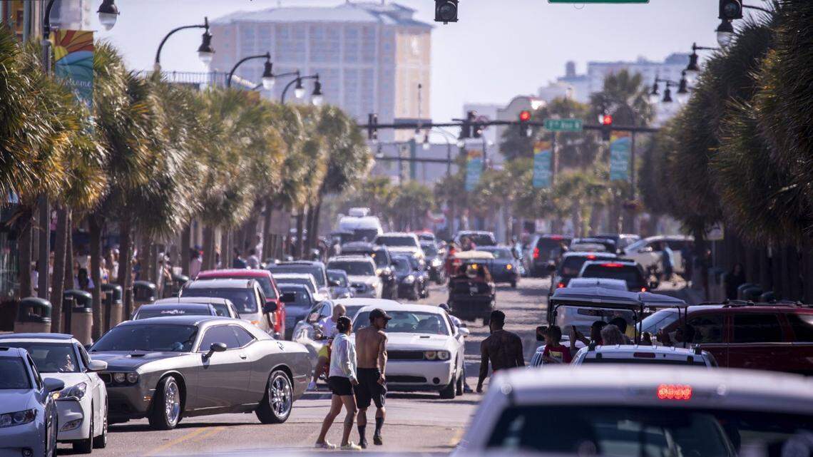 Myrtle Beach’s Ocean Boulevard. Residents are putting pressure on elected officials to respond to local media following a fatal shooting last Saturday night.