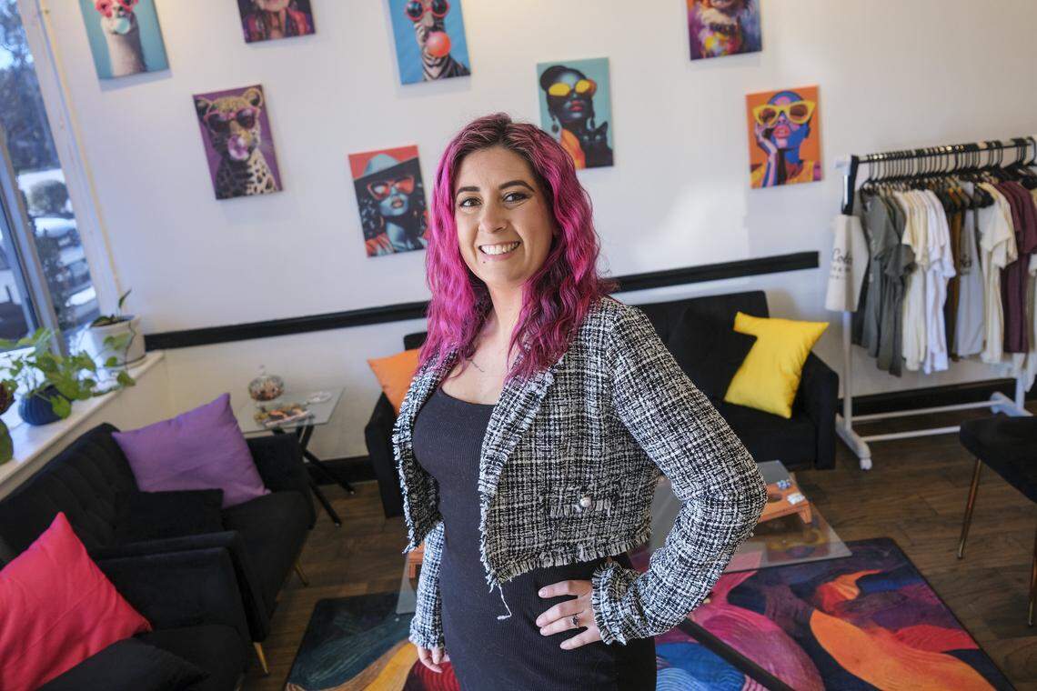 Nicole Pisani sat for an interview prior to the airing of the “Naked and Afraid” T.V. show. Pisani, the owner of Nikki Cole's Hair Design in Myrtle Beach, said she trained for the experience for six years by frequently going barefoot and testing her survival skills in local forests before traveling to Africa for the filming last year. Feb. 13, 2026.