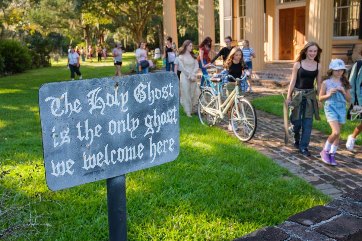 The cast of the "Marshlike Girls" meet at the All Saints Church cemetery in Pawleys Island, SC. The all-girl cast will be part of a film that centers around the Lowcountry ghost tale of Alice Flagg, said to have died with a broken heart after her engagement ring was taken from her by her brother, who refused to allow her to marry a man below her status. The first episode will begin filming in November and is described as a Nancy Drew/"Stranger Things"/"Outer Banks" type of story. Aug. 20, 2025.