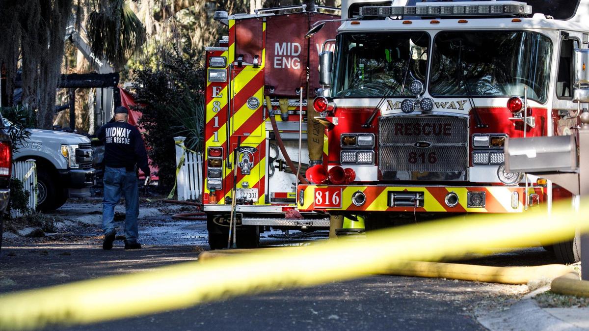 A couple in their 70s were killed during a house fire on Windy Lane in Pawleys Island on Thursday morning. The couple’s daughter escaped the blaze with the help of a passing newspaper delivery man according to authorities. The a joint investigation between Midway Fire Rescue, the Georgetown County Sheriff’s Office, and the State Law Enforcement Division (SLED) is ongoing. Jan. 6, 2022.