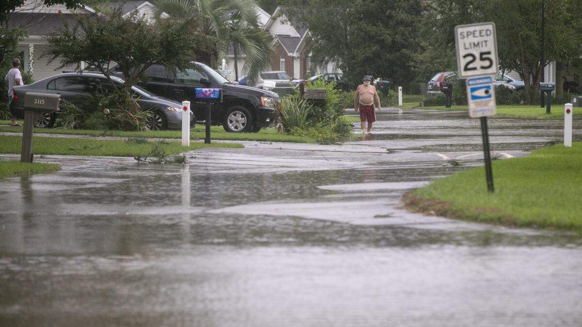 Streets were flooded in Colonial Charters as Hurricane Dorian approached North Myrtle Beach. Thursday Sept. 04, 2019.
