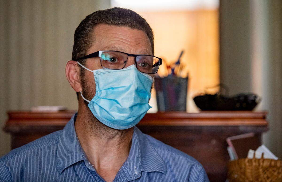 Surfside Beach resident Jeff Hart speaks with The Sun News Friday morning at his home in Surfside Beach. | August 14, 2020