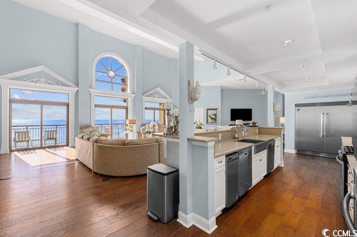 A North Myrtle Beach condo called the “Bridge Penthouse” is listed for $5 million. Located between the two North Beach Towers, near Barefoot Landing, this unit has seven bedrooms and an ocean view. Dec. 28, 2023.