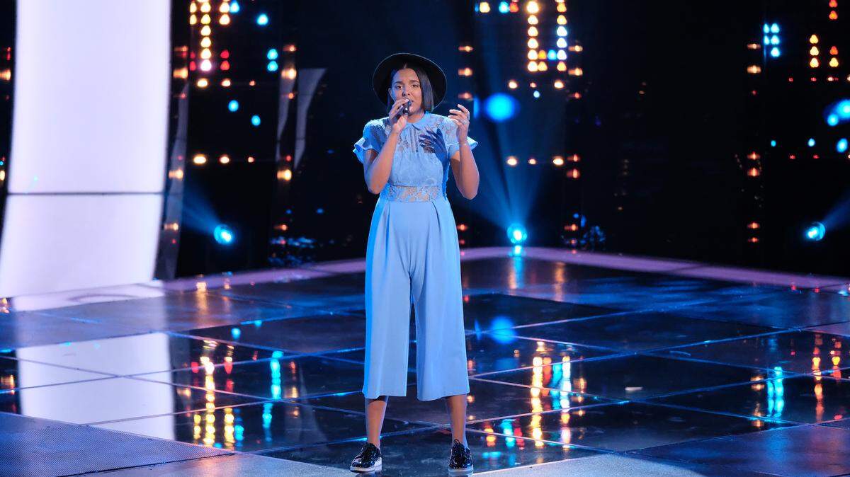 THE VOICE -- “Blind Auditions” Episode 1606 -- Pictured: Cecily Hennigan -- (Photo by: Tyler Golden/NBC)