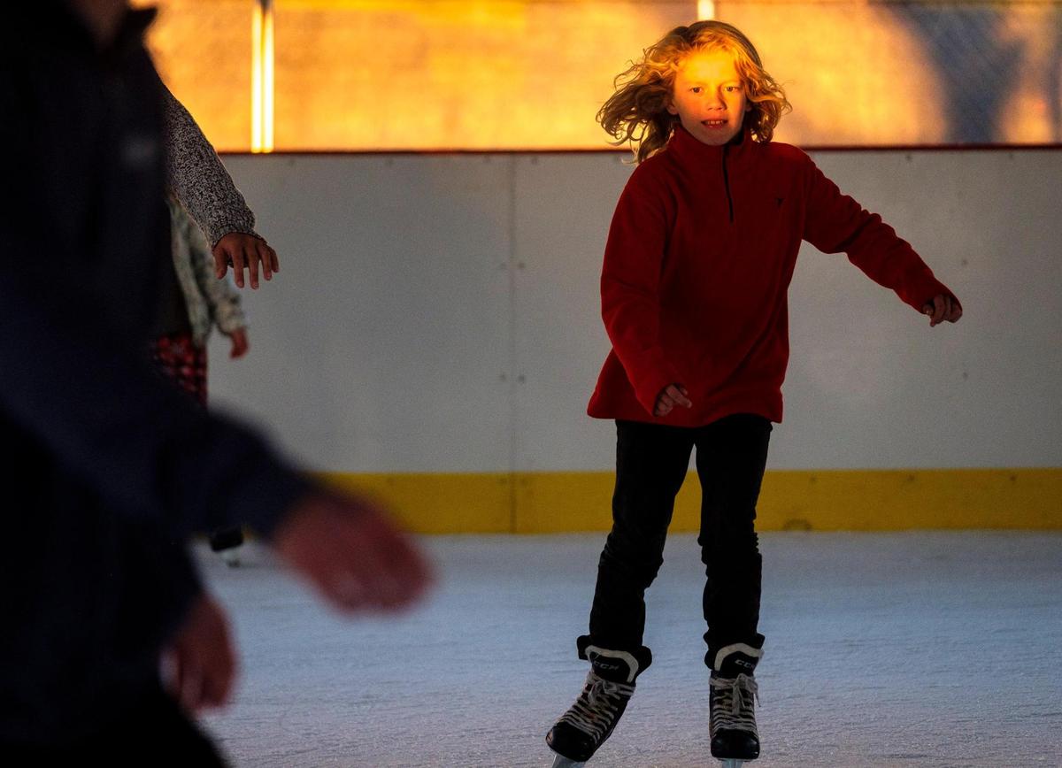 Winter Wonderland at The Beach opened on Friday, Nov. 26, 2021 with an ice skating rink and a walking trail of holiday lights. The event will continue through Jan. 3, 2022. Nov. 26, 2021.
