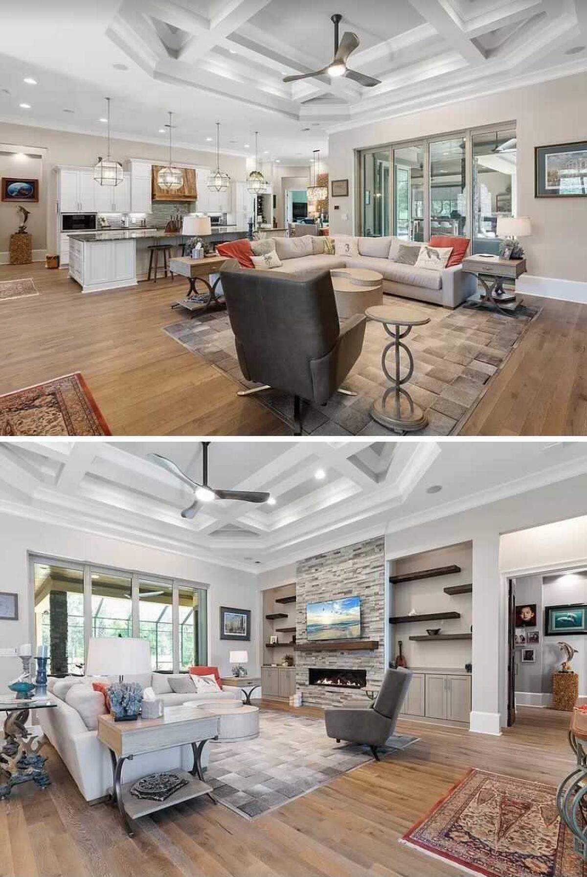 The home in the Ocean Dunes community is listed for over $2 million.