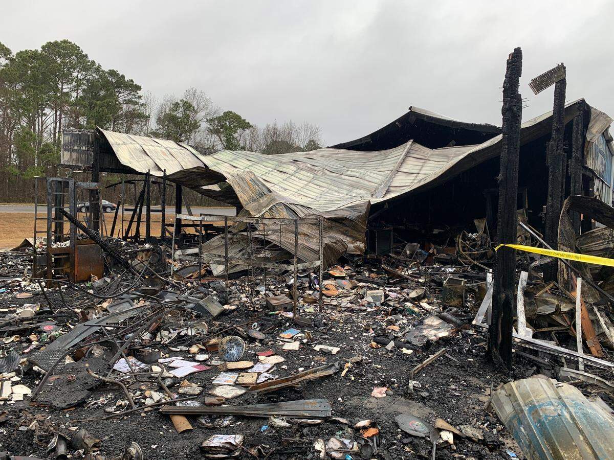 The largest building in the North Myrtle Beach Flea Market was burned down in a three-alarm fire last week. The cause of the fire remains unknown.