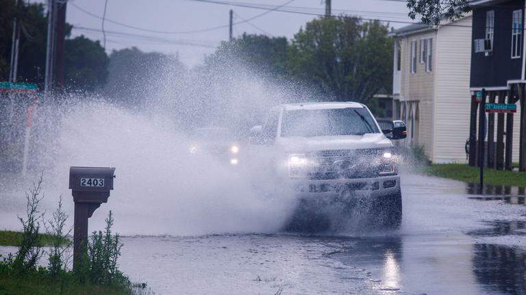 Photos: Tropical Storm Debby lashes the Myrtle Beach area on Wednesday.