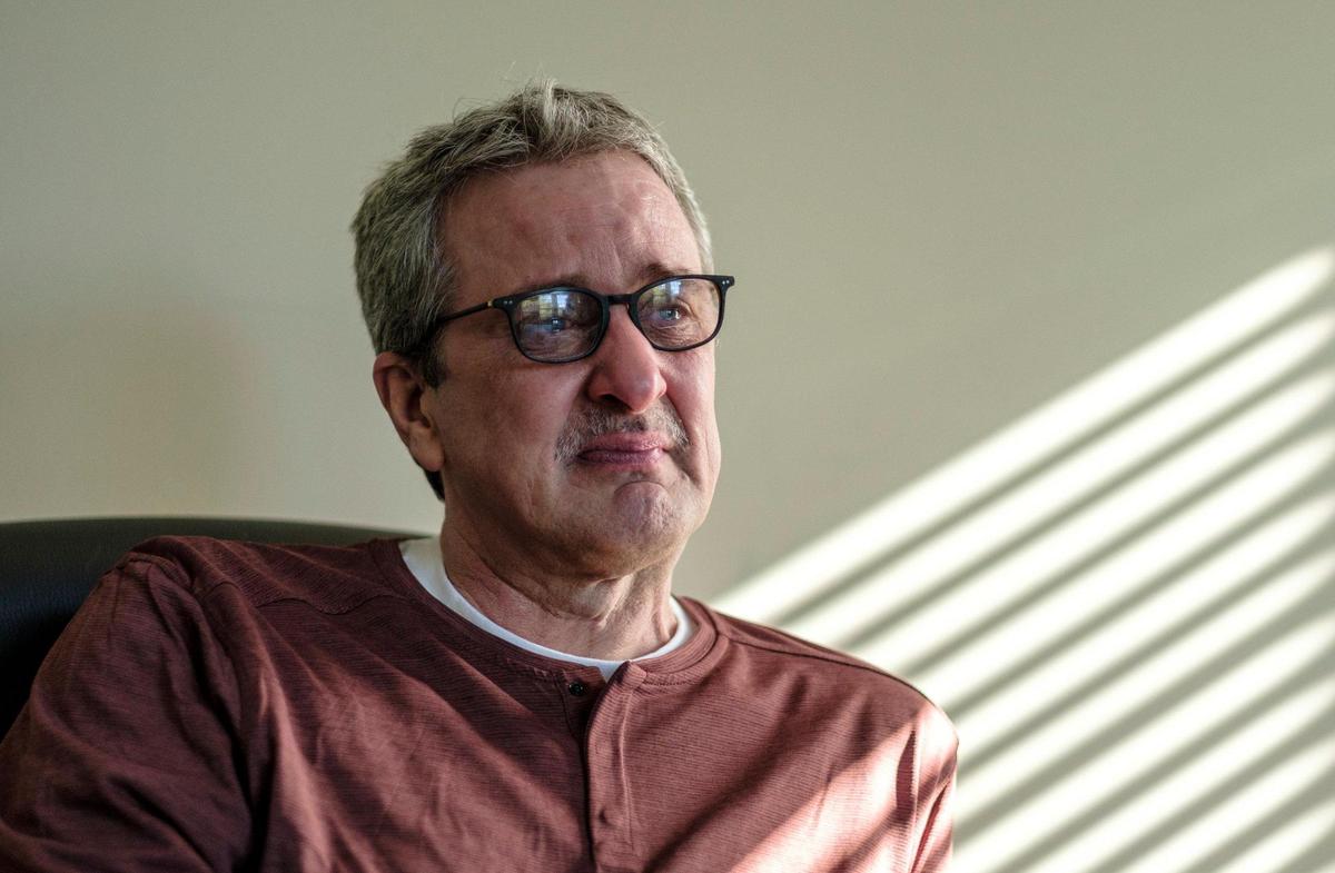 Gary Bennett in an interview in his attorney’s offices after being released from prison. November 2, 2020.