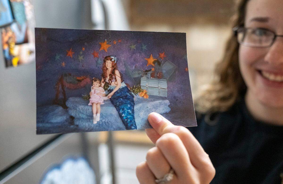 Haley the mermaid performs at Pirate’s Table Calabash Seafood Buffet. In addition to working as a professional performer at the restaurant and children’s events, she makes tails and other mermaid accessories in her home studio. The mermaid has over two million TikTok followers July 3, 2023.