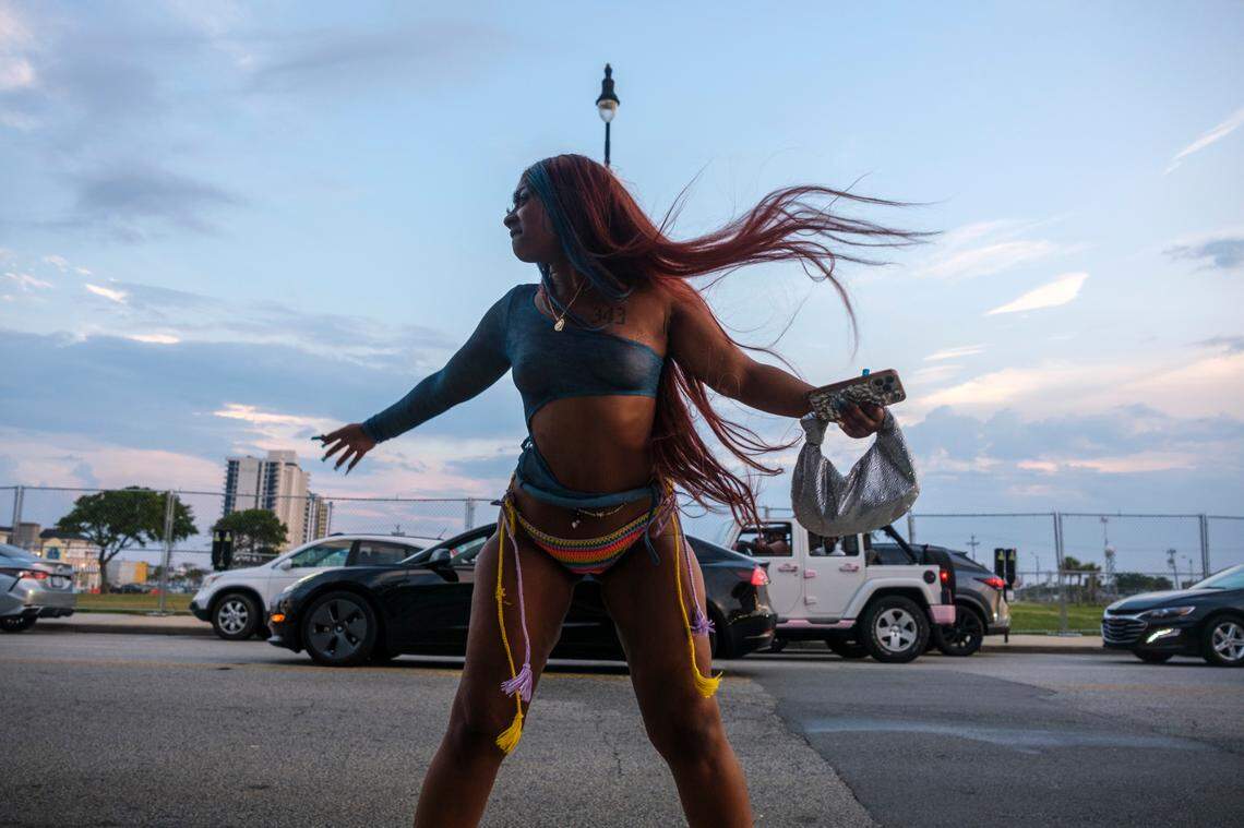 Memorial Day weekend marks the unofficial start of summer in Myrtle Beach, S.C. Tourists and bikers play in the sand, cruise ocean boulevard, and hang out on the Myrtle Beach Boardwalk on Saturday afternoon.. May 25, 2024. 