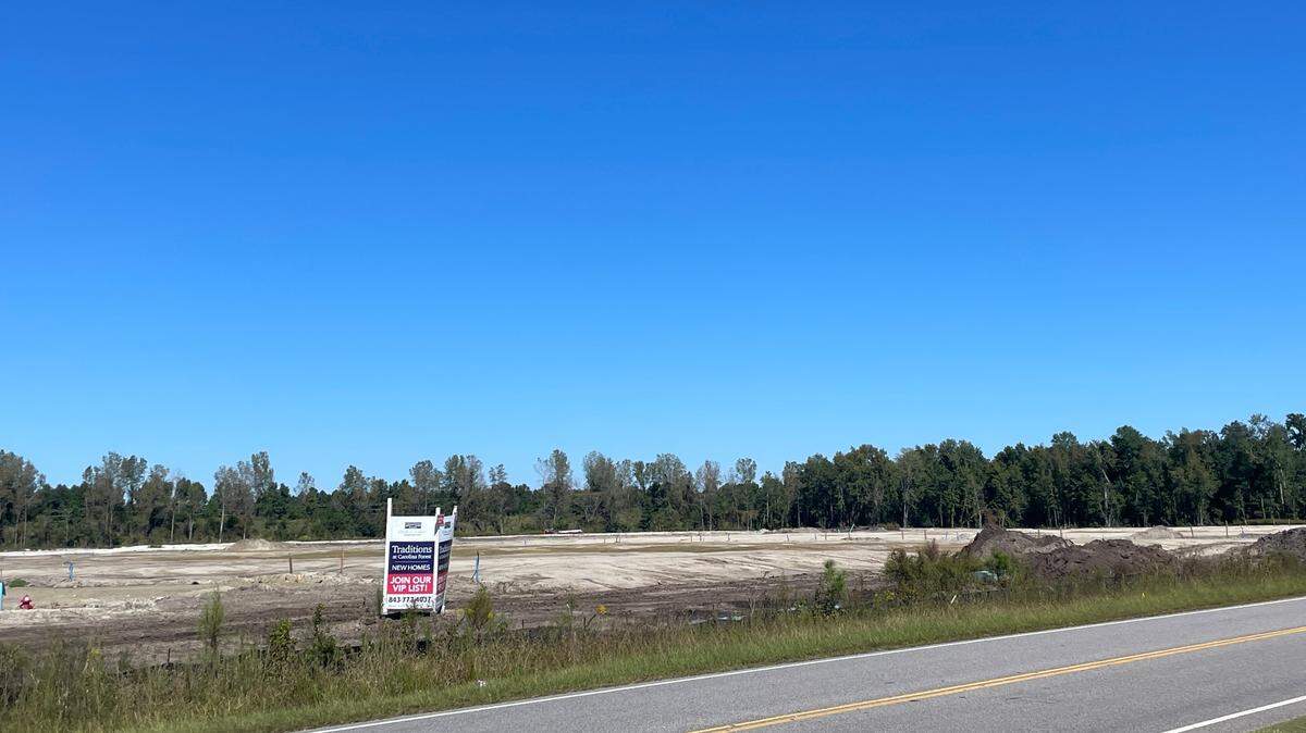 A new single-family home community is coming to Carolina Forest. Trees have already been cut down at the location