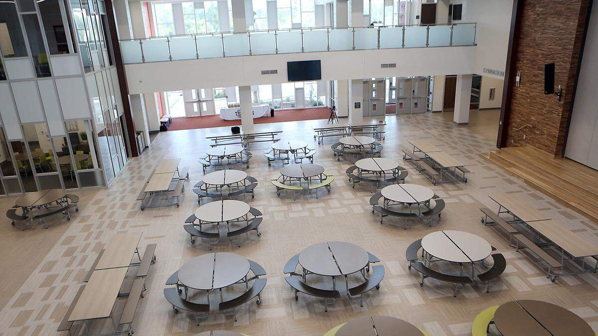 The multipurpose room at Ten Oaks Middle School in the Carolina Forest community on Thursday, Aug. 17, 2017.