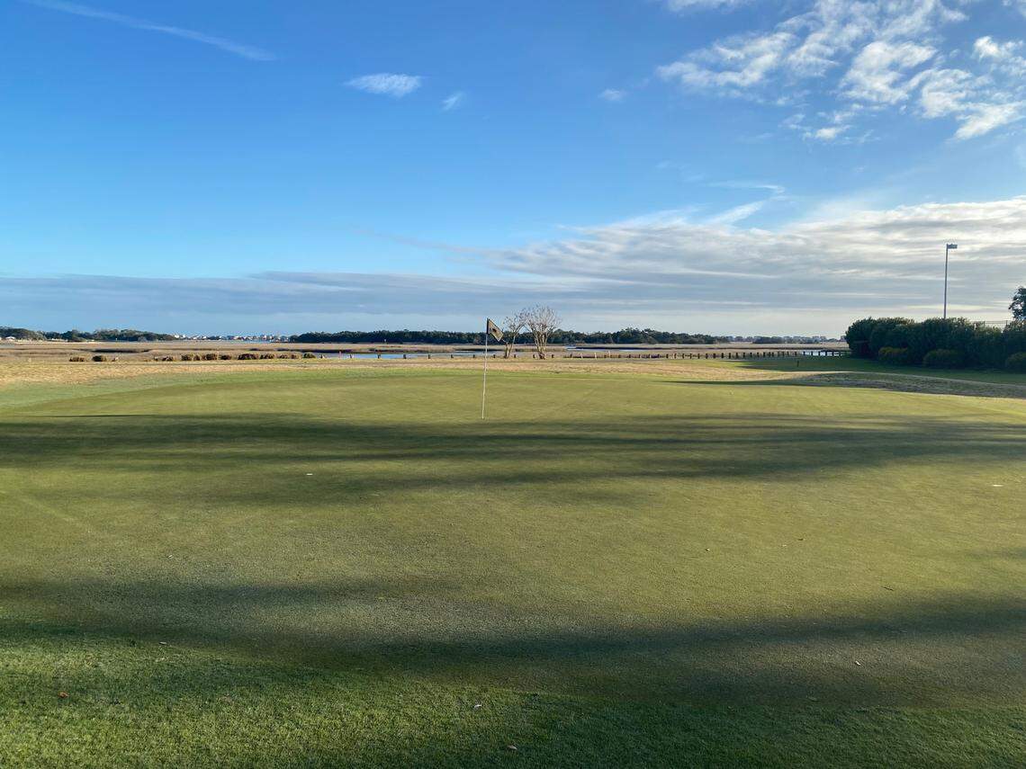 The 18th hole at Lockwood Folly Country Club in Holden Beach, N.C., which is undergoing renovations as part of a long-term improvement plan.