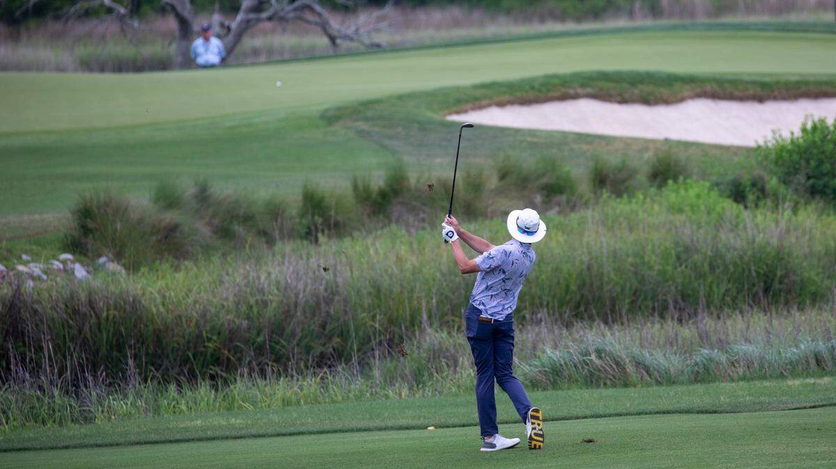 Joel Dahmen hits over the rough at The Dunes Golf and Beach Club hole number 13. The inaugural 2024 Myrtle Beach Classic, a PGA TOUR event teed off at The Dunes Beach and Golf Club in Myrtle Beach, S.C. The four day event is part of the FedExCup Regular Season schedule featuring a $3.9 million purse and is sponsored by Visit Myrtle Beach. May 9, 2024.