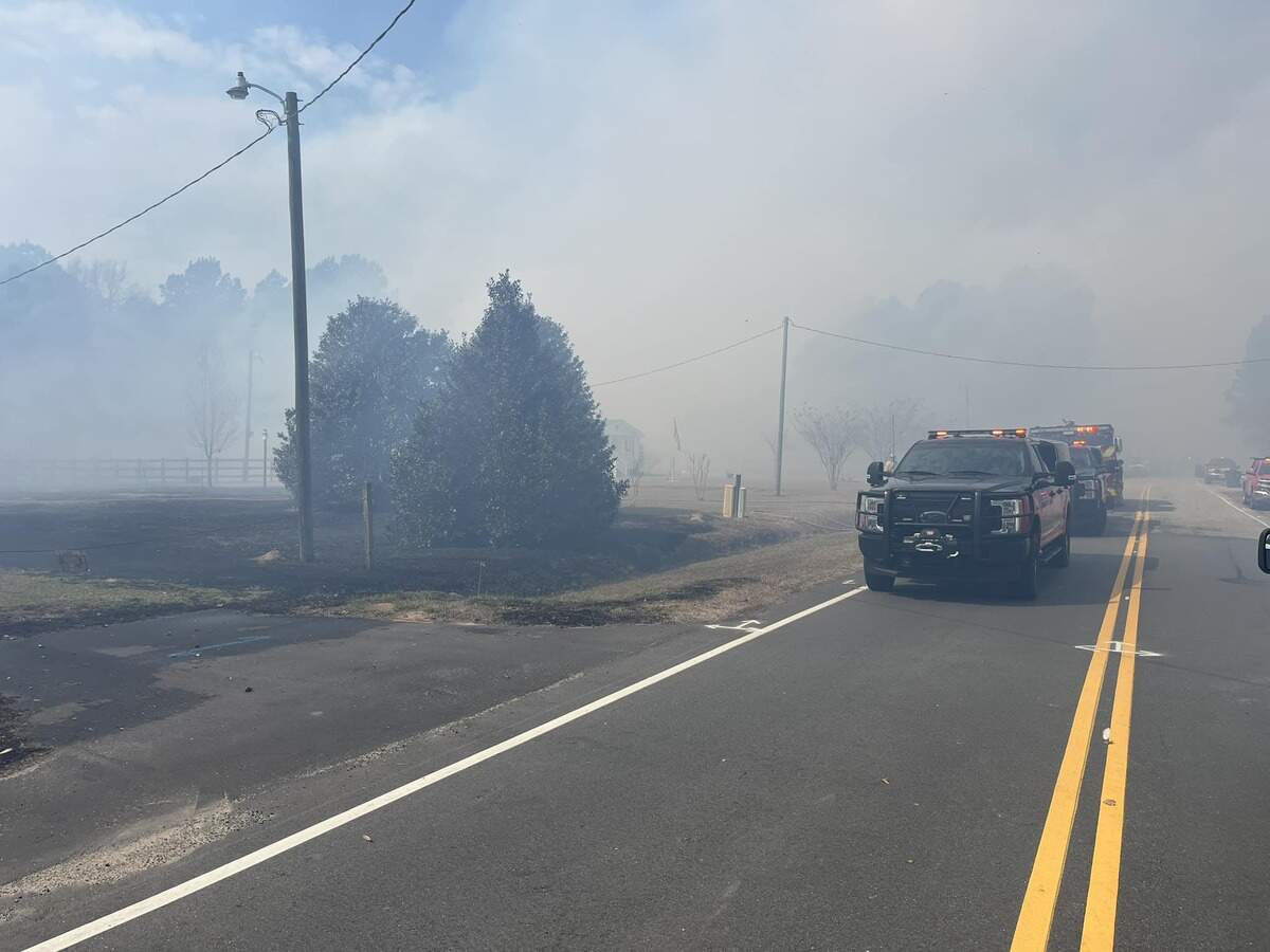 Firefighters are battling fires in the greater Myrtle Beach, SC area. Dry conditions have led multiple municipalities to enact ban burns on Thursday. Feb. 27, 2025.