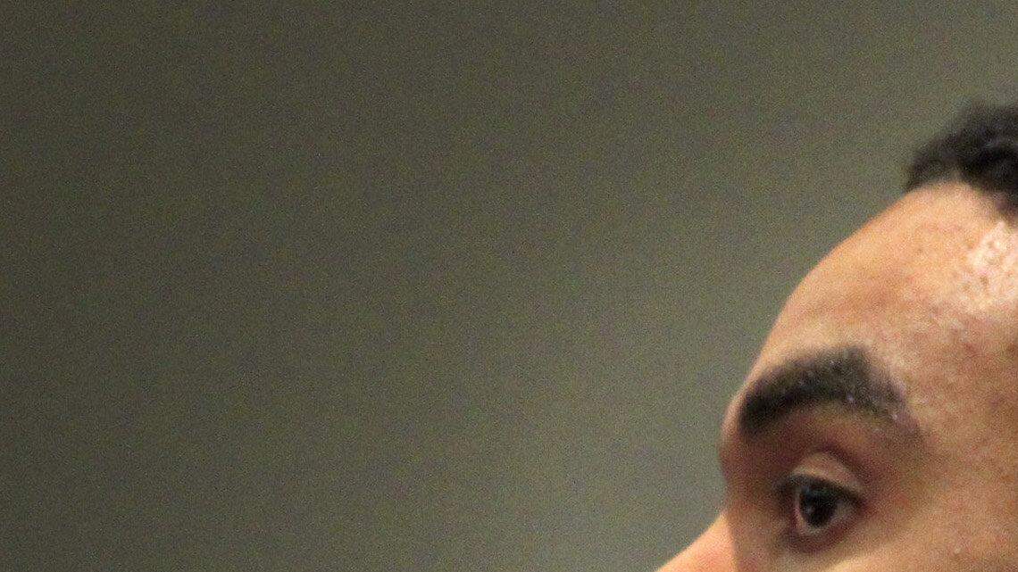 Bruce Hill, 26, of Tabor City, N.C., in court on Tuesday. He is charged with murder and first-degree burglary in the April 12, 2005 deaths of Diane and Charles Parker Sr. Hill was charged in 2009 after DNA linked him to the slayings. Photo by Steve Jessmore sjessmore@thesunnews.com.