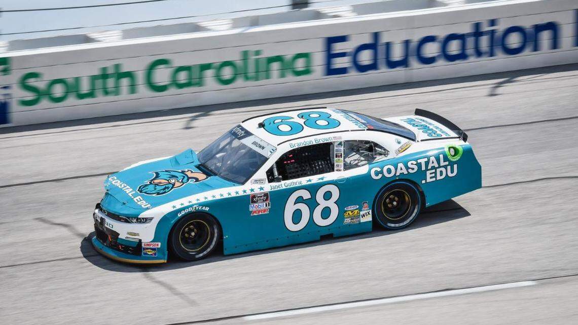 Brandon Brown drives the No. 68 Chevrolet in the NASCAR Xfinity Series.