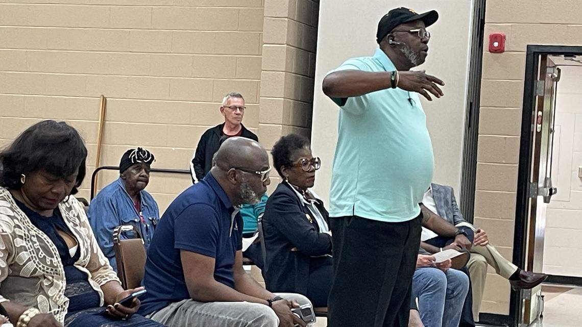 More than 40 residents spoke Monday, April 20, 2026, at a community input session regarding the hiring of a new police chief for the city of Myrtle Beach. Two other sessions are scheduled for this week.