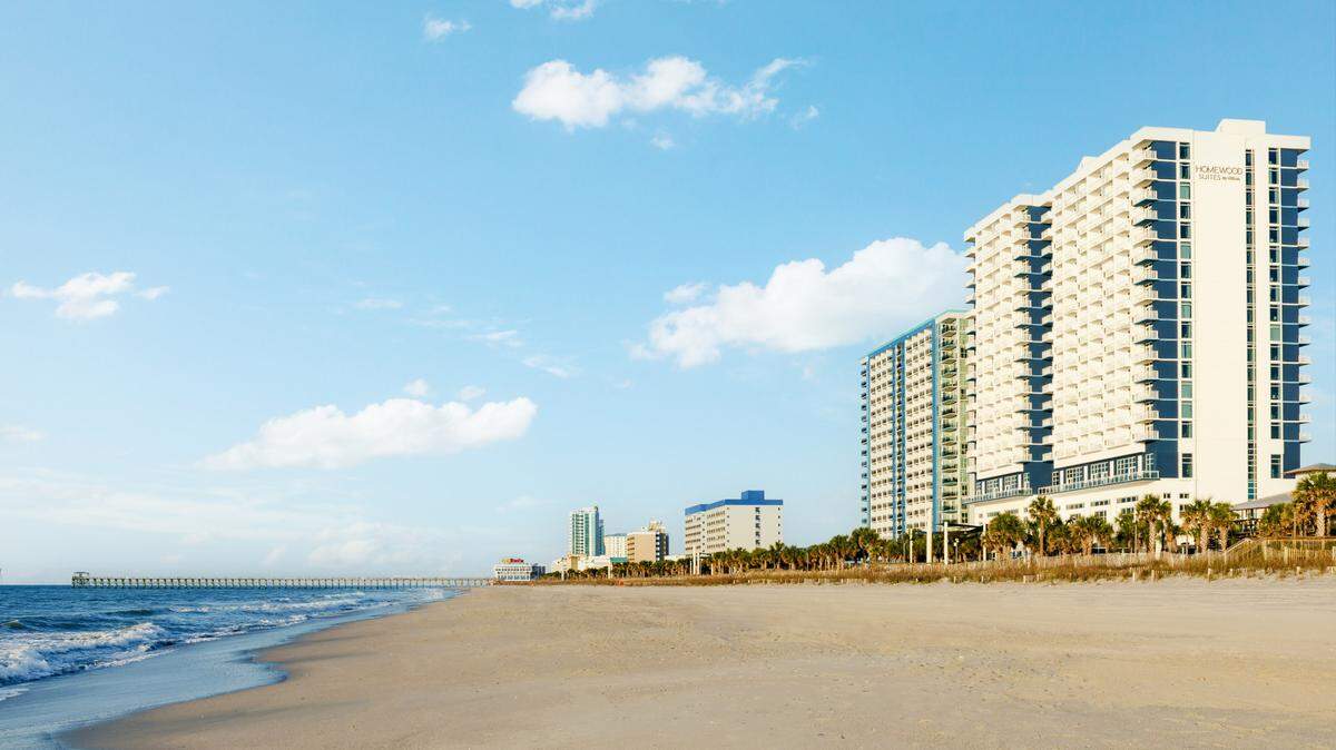The South Bay Inn & Suites in Myrtle Beach rebranded this spring as a Hilton hotel, Homewood Suites by Hilton Myrtle Beach Oceanfront.