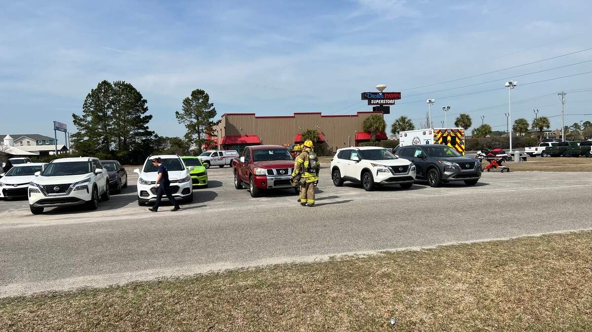 Businesses were evacuated Thursday in Carolina Forest area because of gas odor. The Horry County Fire Rescue responded.
