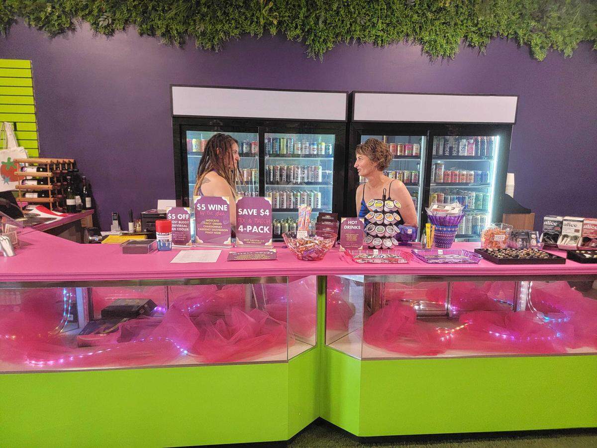 Tippitiwichit owner Candice Grella and her mother, manager Kim Feinberg, stand behind the bar.