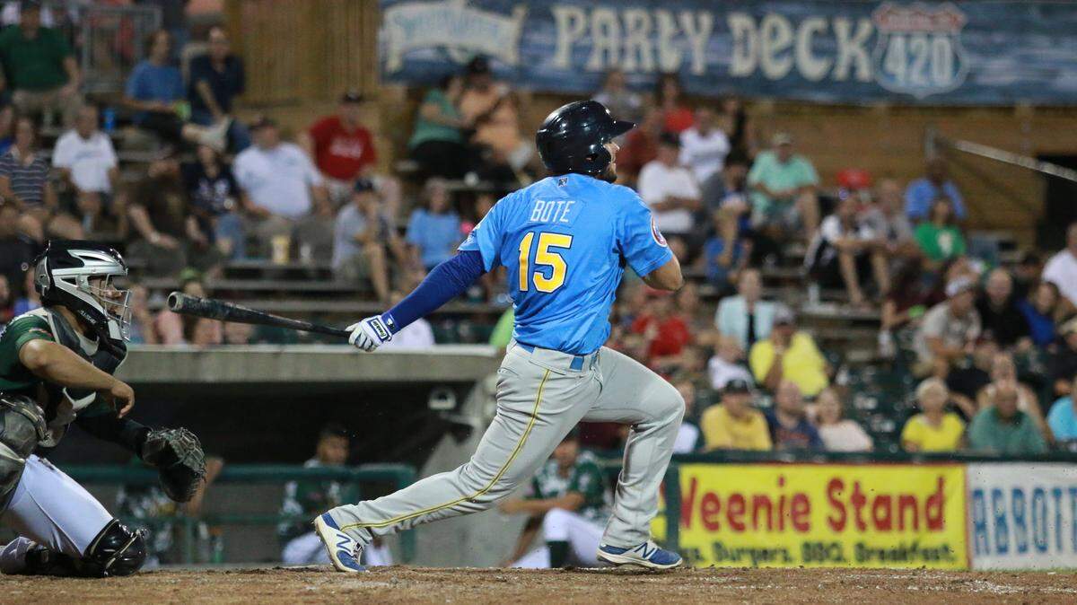 Former Myrtle Beach Pelican David Bote made his Major League Baseball debut with the Chicago Cubs on Saturday.