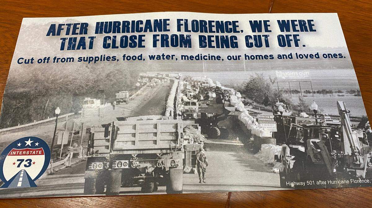 The front of a political mailer sent by the “Myrtle Beach Chamber of Commerce” that angered Horry County Council members, who addressed the matter at Tuesday’s meeting.