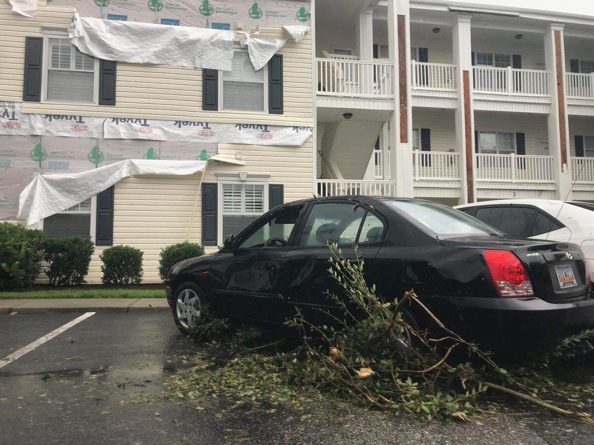 A few tornadoes appeared to have touched down in the North Myrtle Beach and Little River area on Thursday ahead of Hurricane Dorian.