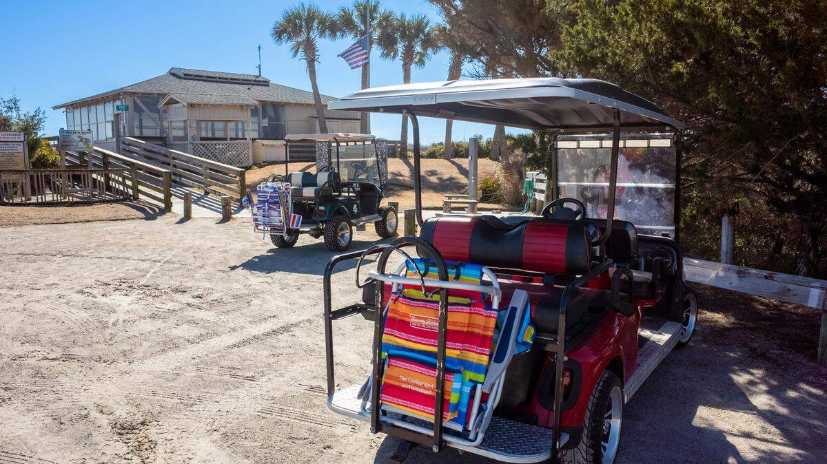 The Cabana at Briarcliffe Acres is maintained by the Briarcliffe Acres Association providing golf cart parking, and a gathering place for members. The Town of Briarcliffe Acres is a wooded oceanfront enclave between Myrtle Beach and North Myrtle Beach that is home to 527 residents on 260 lots. Incorporated in 1976, the town has only two paid staff members but there is a waiting list for any property that goes up for sale. Feb.10, 2025