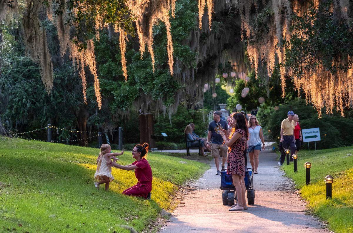 Brookgreen Gardens is holding it’s “Summer Light: Art by Night” events where visitors stroll the historic sculpture gardens under the glow of ten unique lighting installations. Live music is performed and food trucks offer local fare as the sun sets transforming the gardens. “Art by Night” is held on Wednesday and Saturdays from 6-10pm. Non-Member ticket prices are $25 for adults and $15 per child. May 18, 2022.