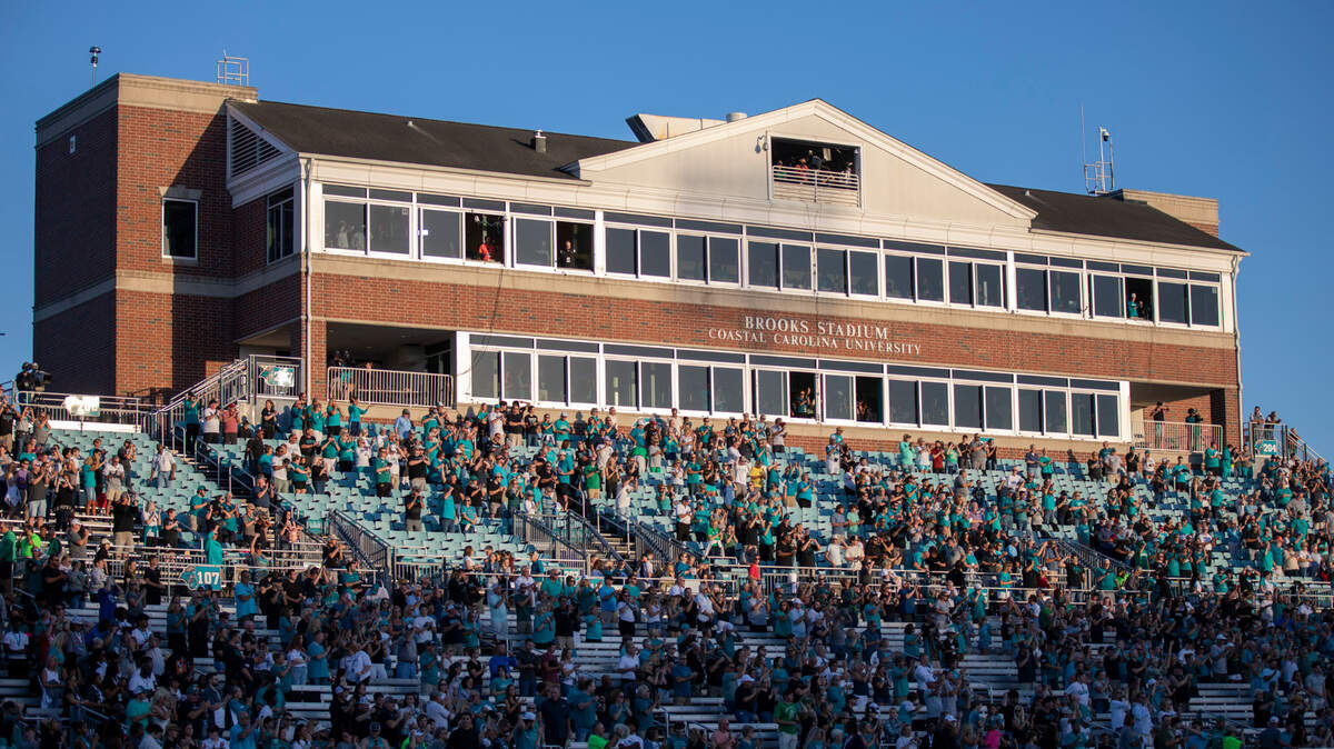 The Myrtle Beach Bowl will take place at Brooks Stadium in Conway, SC. Photo originally taken October, 28, 2023.