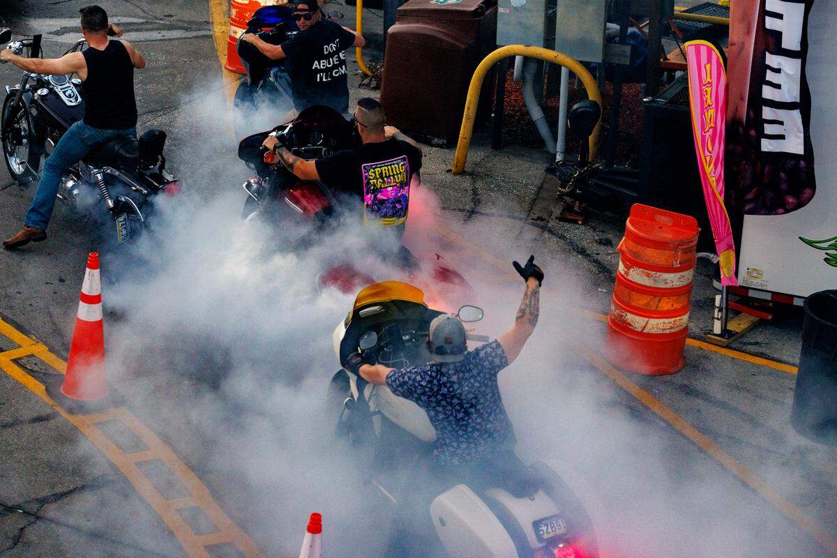 Bikers roar into Murrells Inlet for the 2025 Spring Rally. Motorcycle culture was on full display and vendors, bands and events drew bikers to venues on the South end of the Grand Strand.