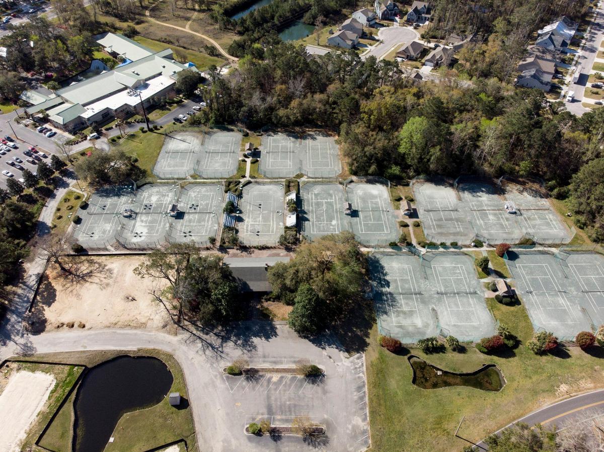 The 17 clay courts at the Litchfield Country Club lay abandoned. Developers are planning to purchase the site to build 108 one bedroom condos but former members of the club are resisting zoning changes to the site in Georgetown County. Mar 28, 2019.